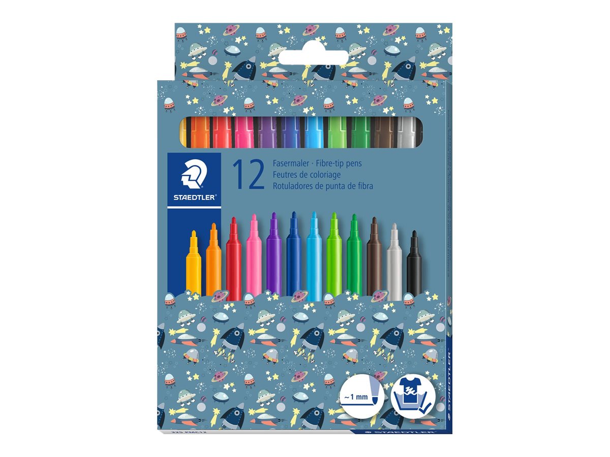 Goedkoop STAEDTLER 325 - pen met vezelpunt - verschillende kleuren (pak van 12) | Bureau VallÃ©e