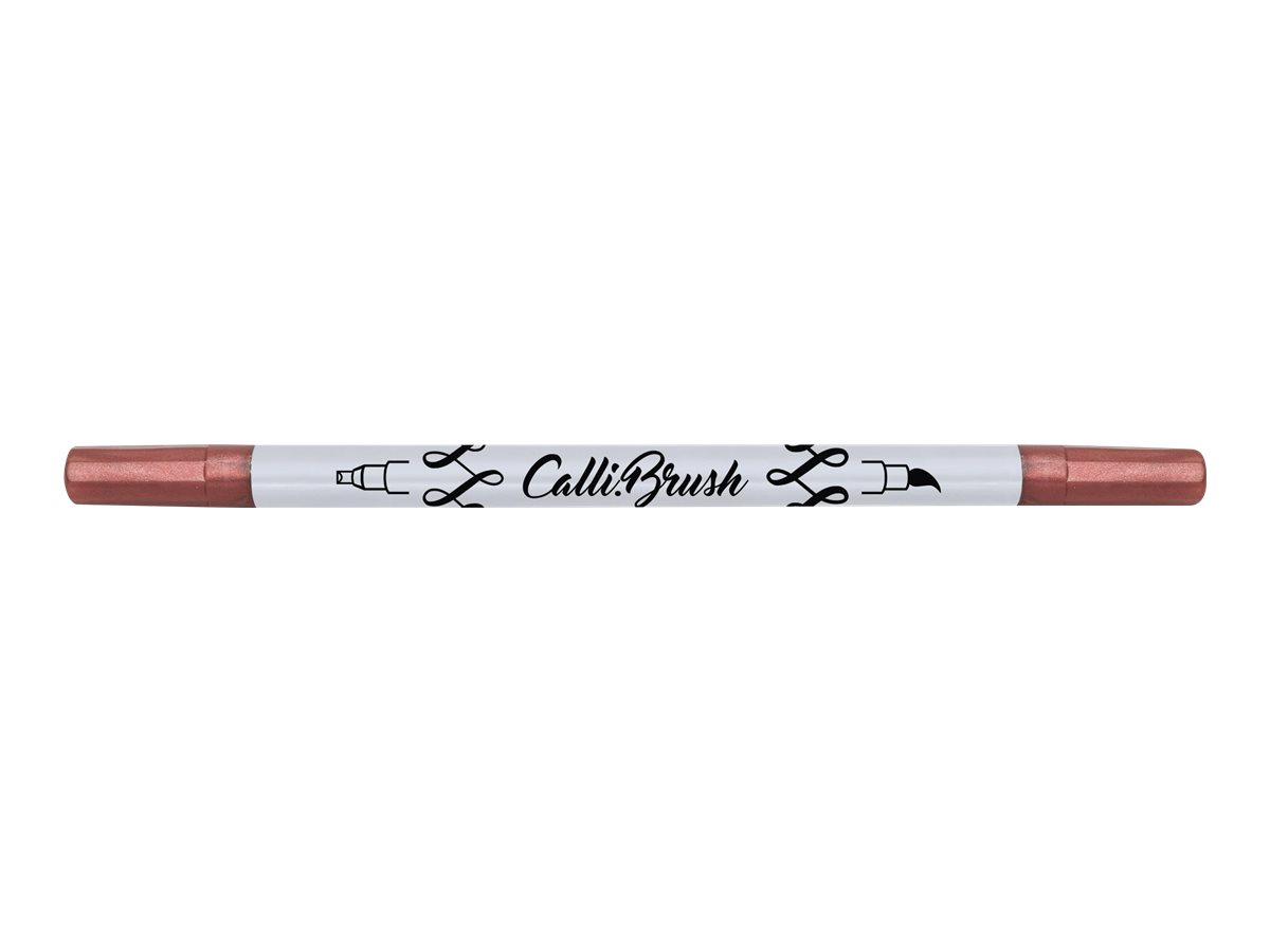 ONLINE Calli.Brush Stylo pinceau à double embout rouge métallique