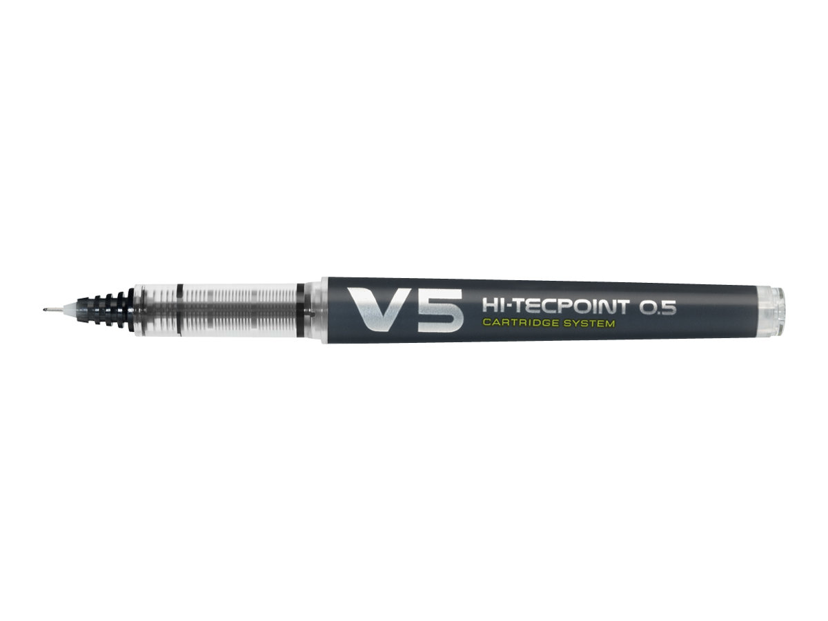 Hi-Tecpoint V5 rechargeable - En plastique recyclé - Roller encre liquide - Pointe  fine - Pilot