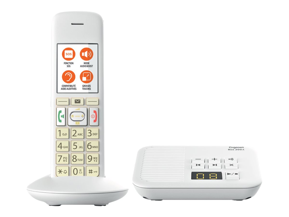 Gigaset E370A - téléphone sans fil - système de répondeur avec ID d'appelant