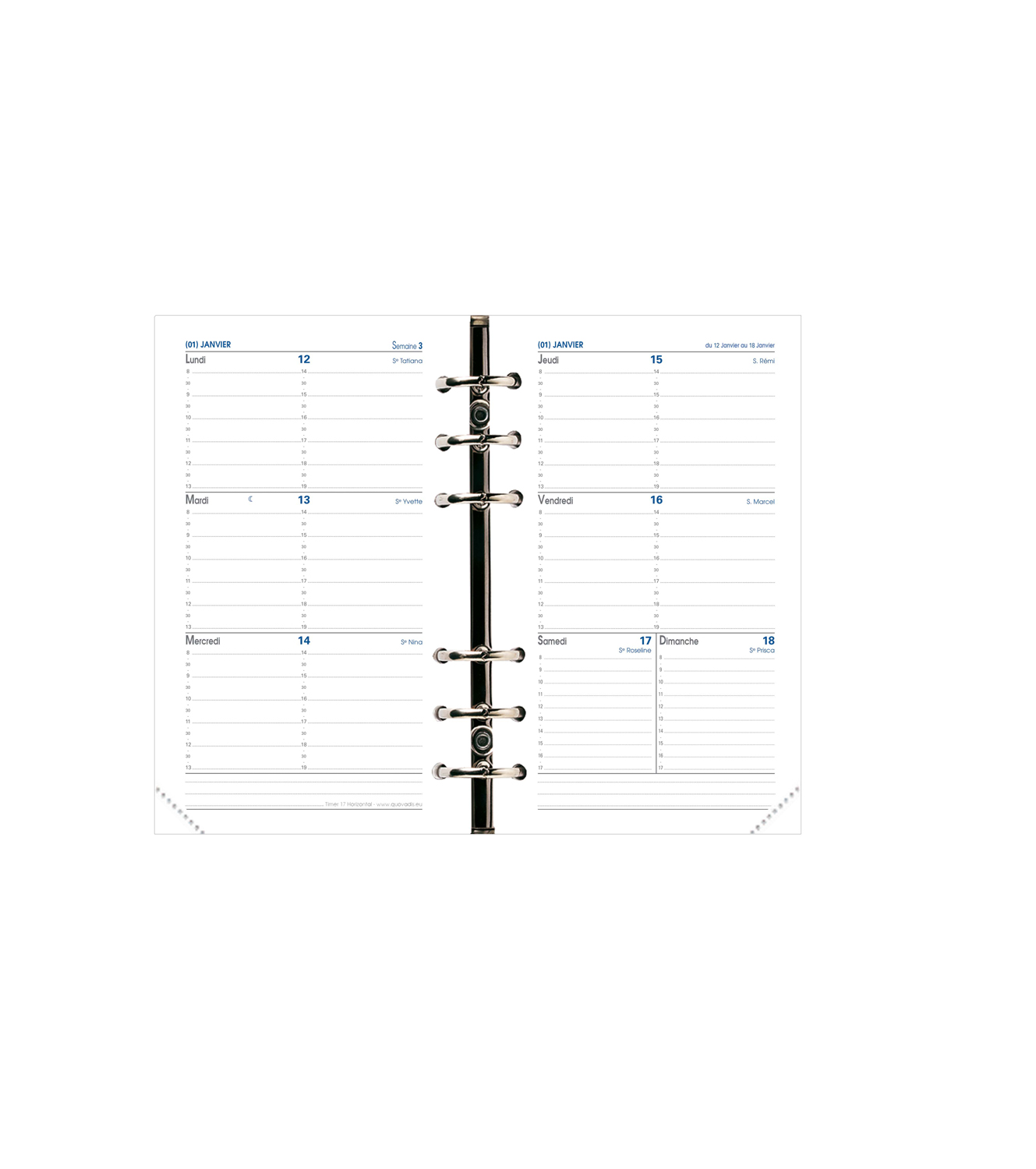 Calendrier 2023/2024 Quo Vadis - 12 mois - Arc-en-ciel - 43 x 55 cm -  Agendas Civil - Agendas - Calendriers