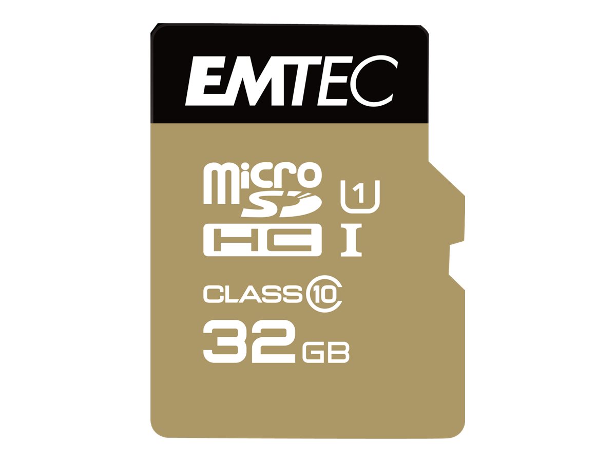 Emtec Elite Gold - carte mémoire 32 Go - Class 10 - micro SDHC Pas Cher