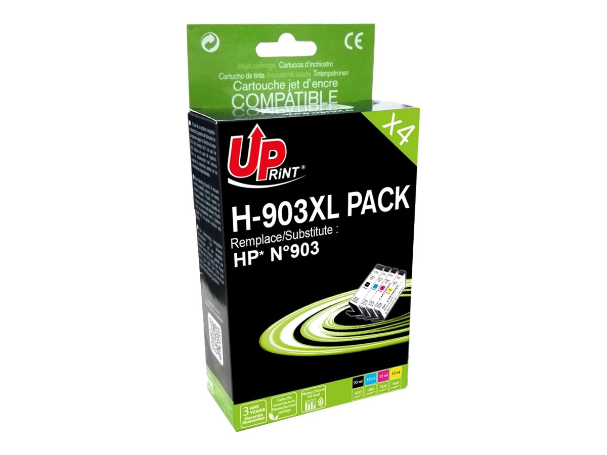 Pack de 4 compatible HP 903XL (Bk+C+M+Y)