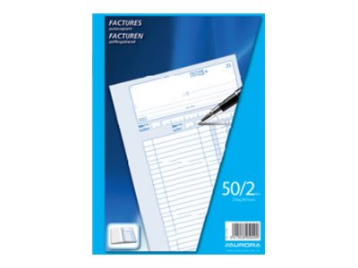 Aurora Livre De Factures 50 Feuilles A4 En Double Pas Cher Aurora Livre De Factures 50 Feuilles A4 En Double Pas Cher