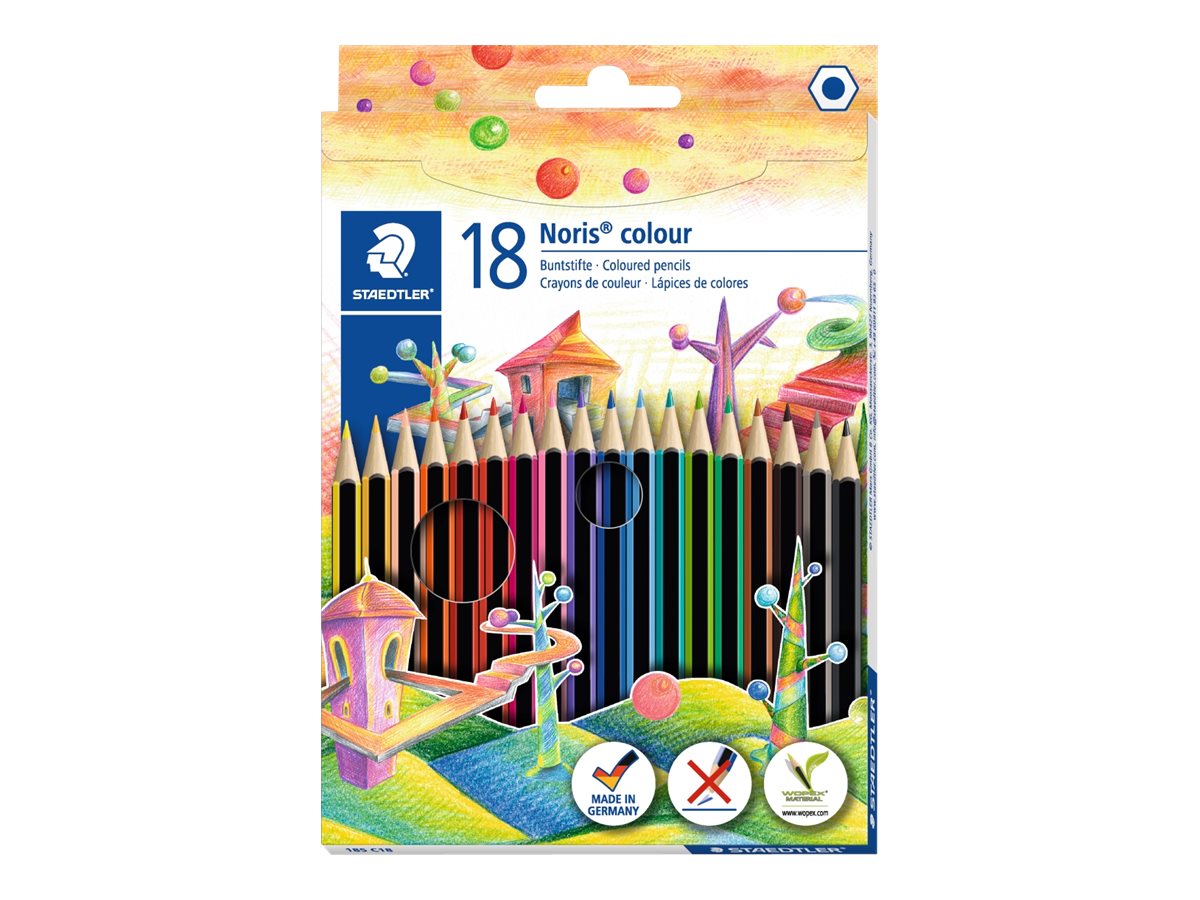 STAEDTLER Noris Color - 18 Crayons de couleur