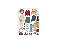 Apli - 37 gommettes repositionnables - Vêtements garçons
