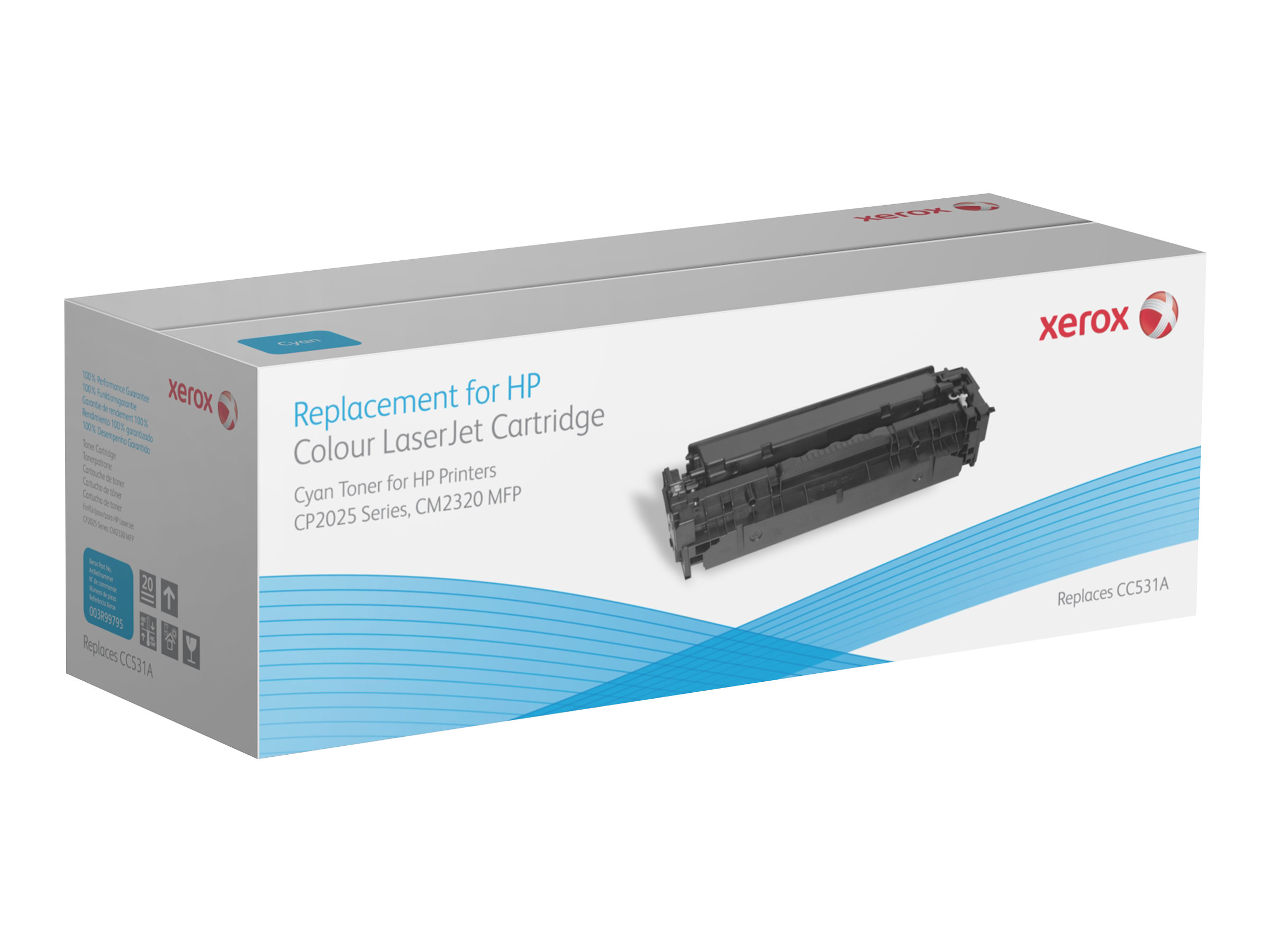 Xerox HP Colour LaserJet CM2320 MFP series - cyan - cartouche de toner (alternative pour : HP CC531A)