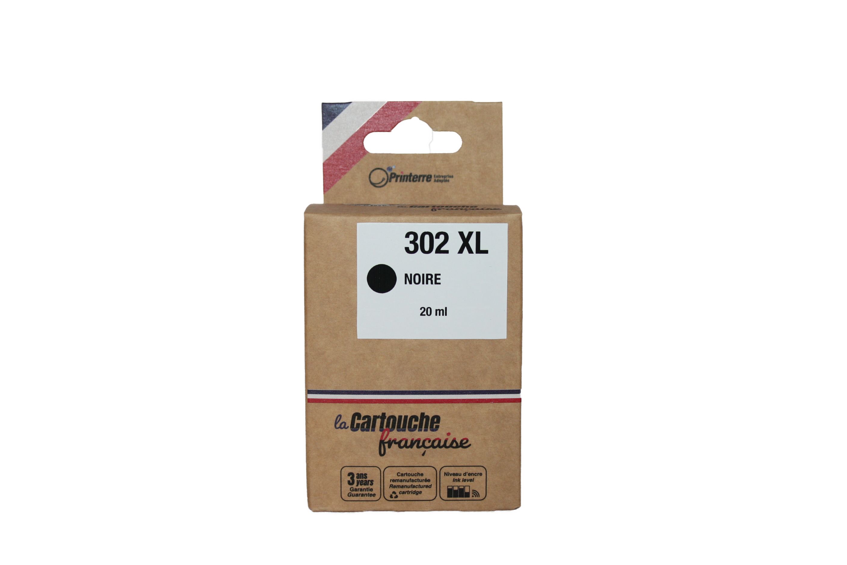 Cartouche HP 302 XL Noir - Compatible - Inkcenter