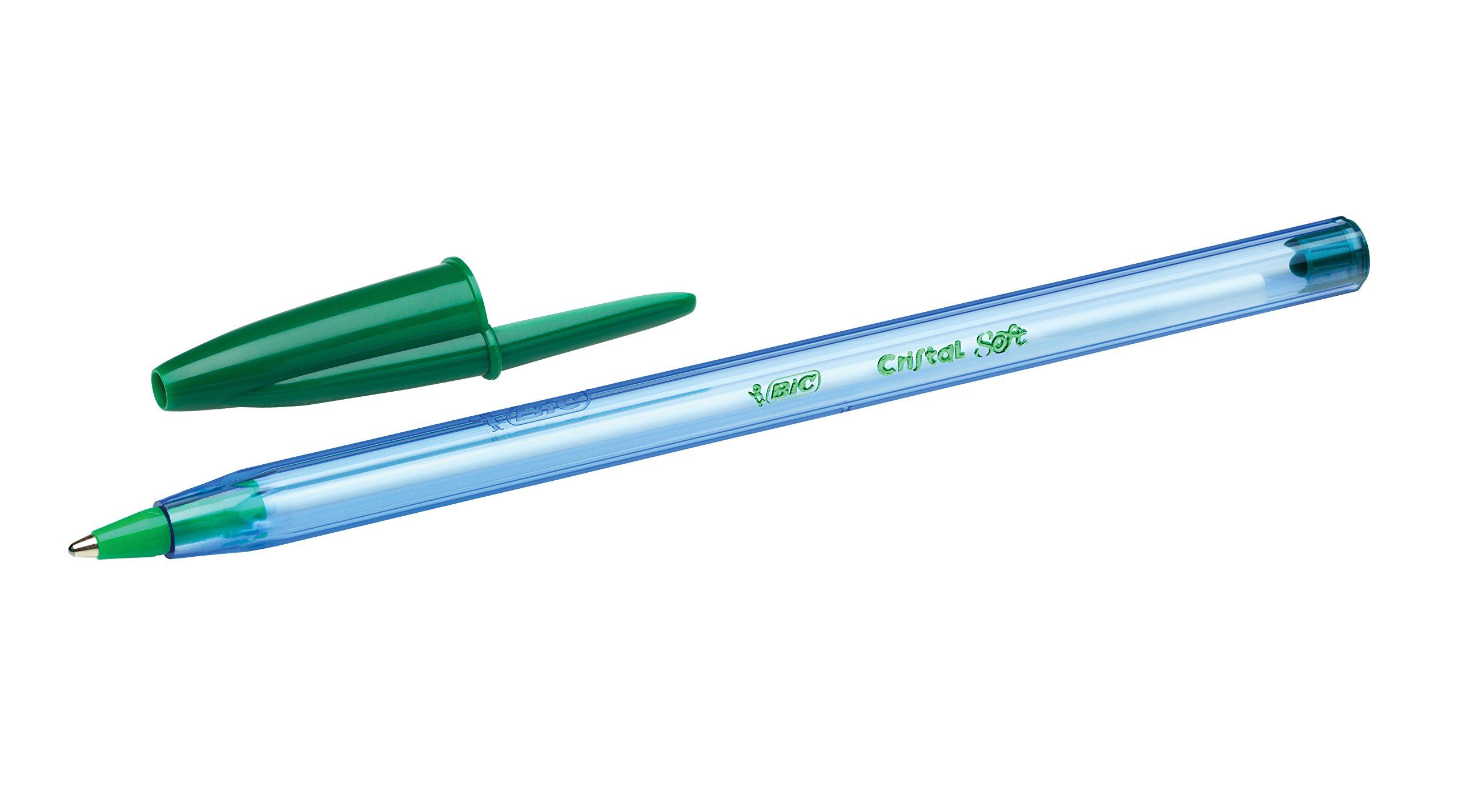 BIC Cristal SOFT - Stylo à bille - vert - 1 mm Pas Cher | Bureau Vallée