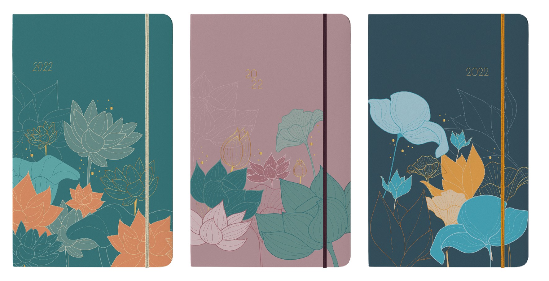 Agenda Semainier Poche 2026 Couverture Giverny - Format 10x15 Cm Couleur Rose Bilingue - 5
