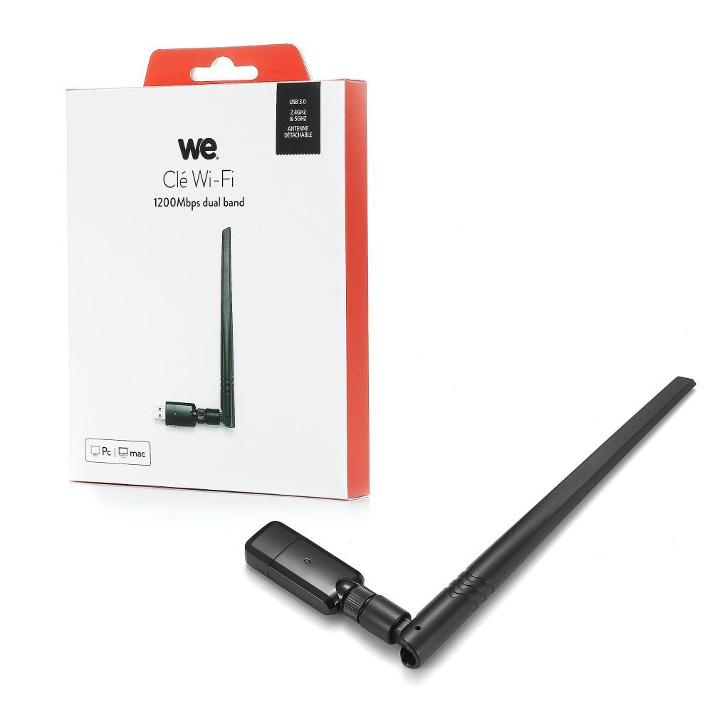 We - Clé WIFI 1200Mbps DUAL BAND - USB 3.0 300Mb/s en 2.4G Pas