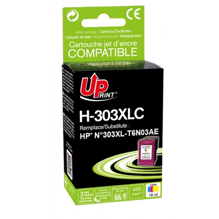 Cartouche compatible HP 303XL - cyan, magenta, jaune - La
