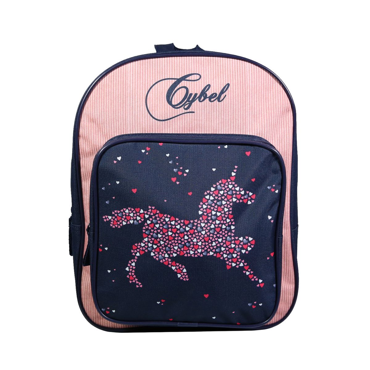 Sac ?� dos maternelle Cybel - 1 compartiment - bleu/velours - Bagtrotter Pas Cher | Bureau Vall?�e