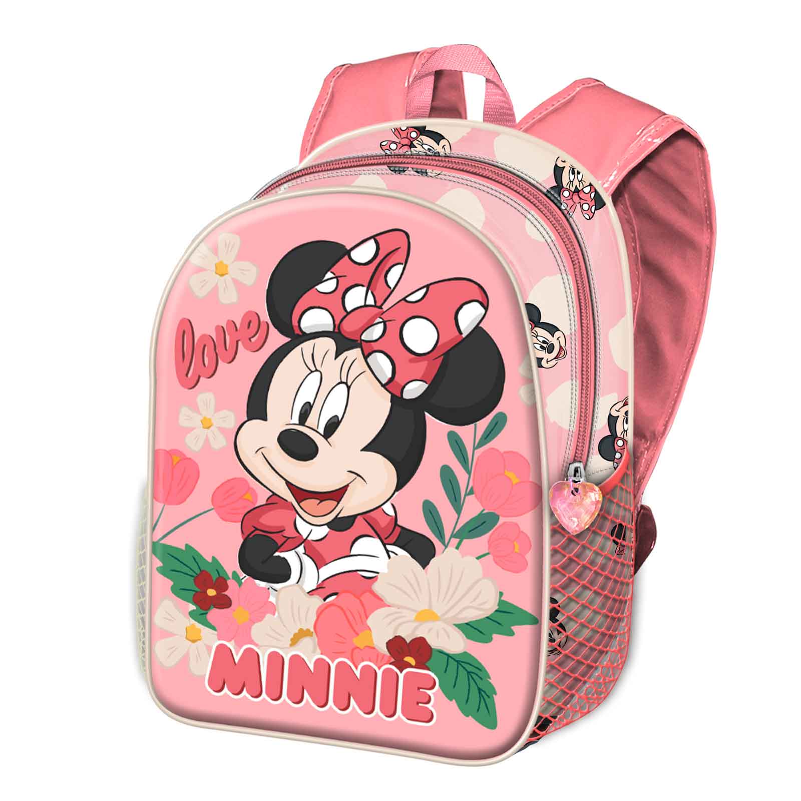 Sac à Bandoulière Minnie Mouse Pour Enfant - Modèle Muffin Rose - Dimensions 16,5 X 16,5 X 6 Cm - Bandoulière Réglable 130 Cm - Fermeture Magnétique