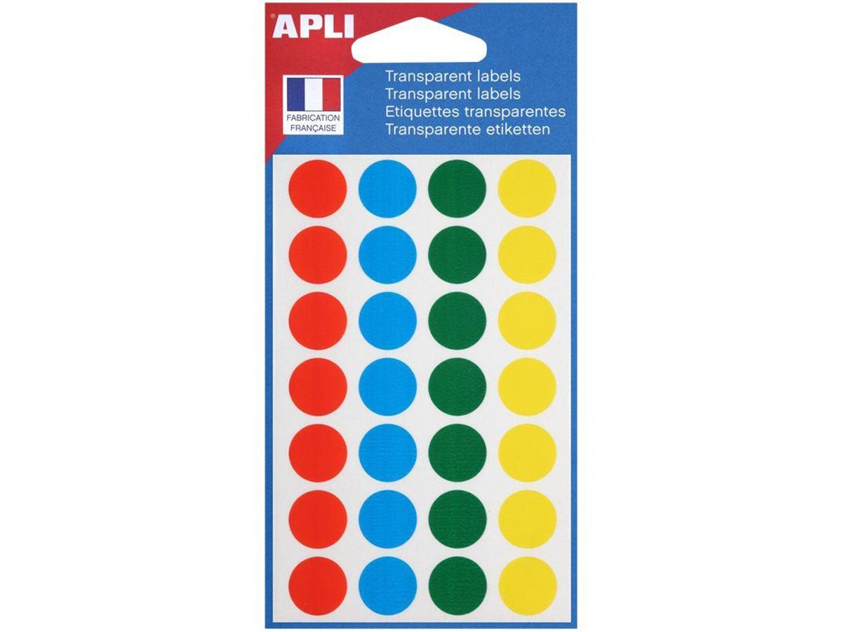 Apli Agipa - 140 Pastilles adhésives - couleurs pastels assorties