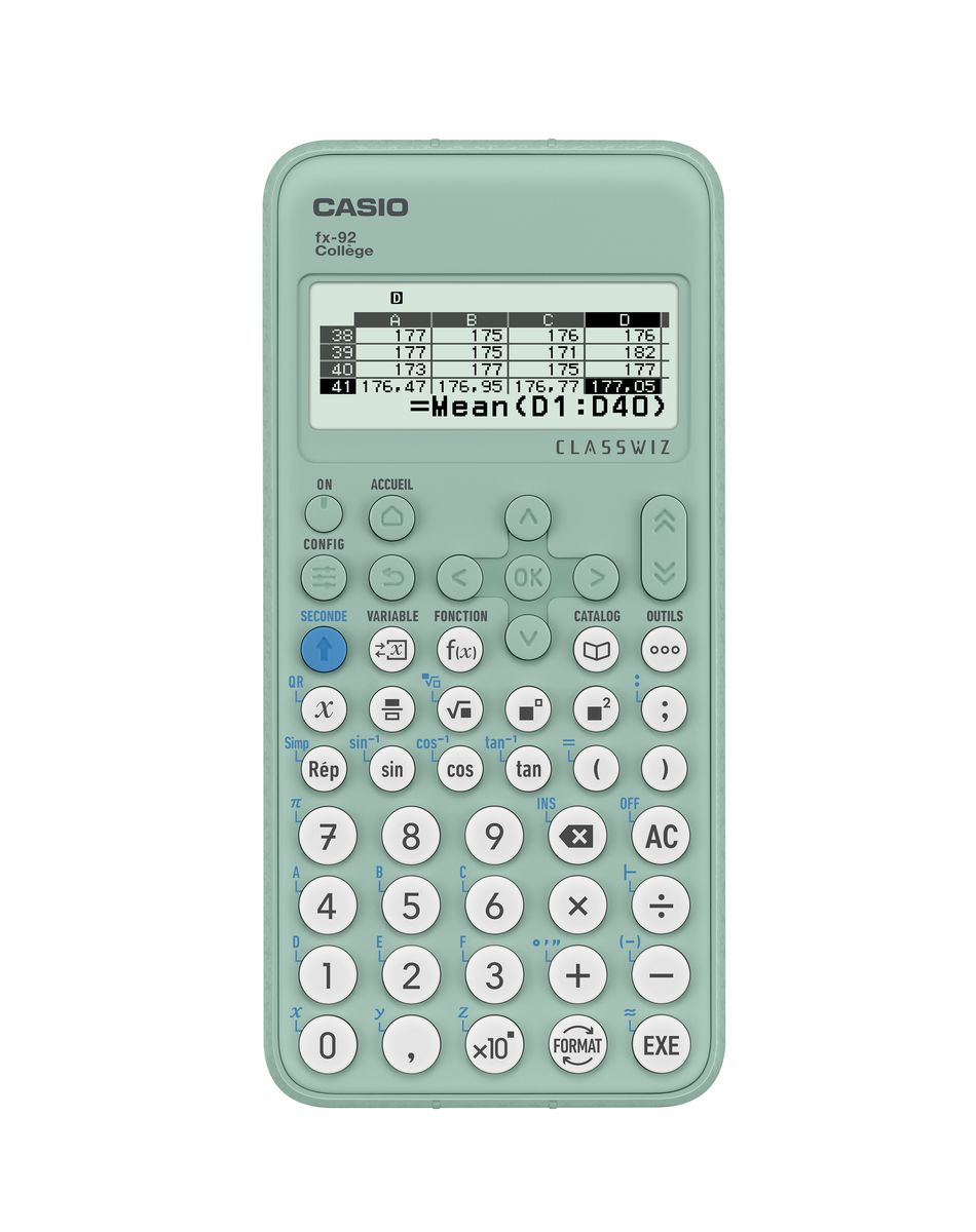 Calculatrice Casio FX 92+ Spécial Collège, Engineering/Scientifique :  : Fournitures de bureau