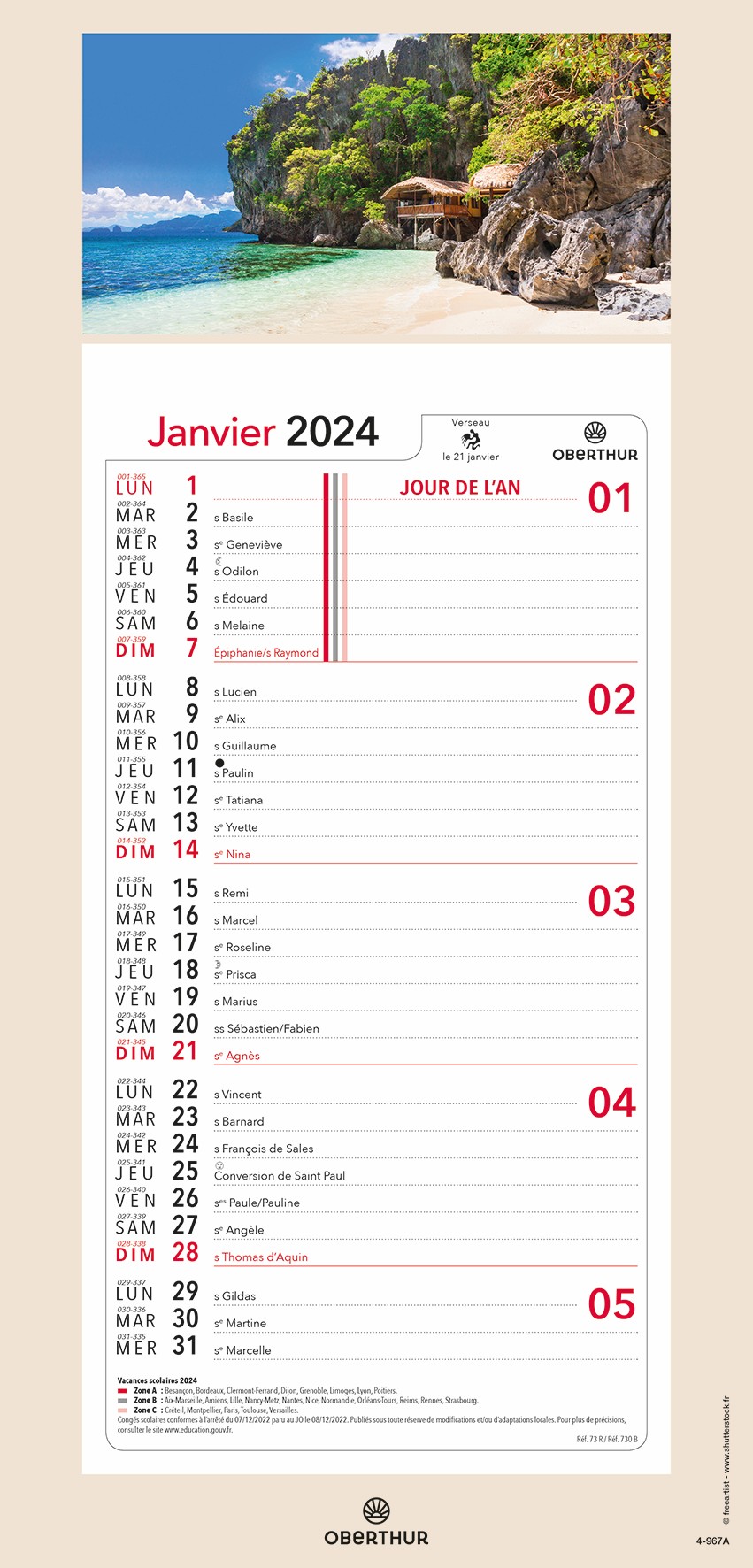 Jean EIFFEL - Calendrier 1972 « Comment s'enrhument les Bêtes », Vente