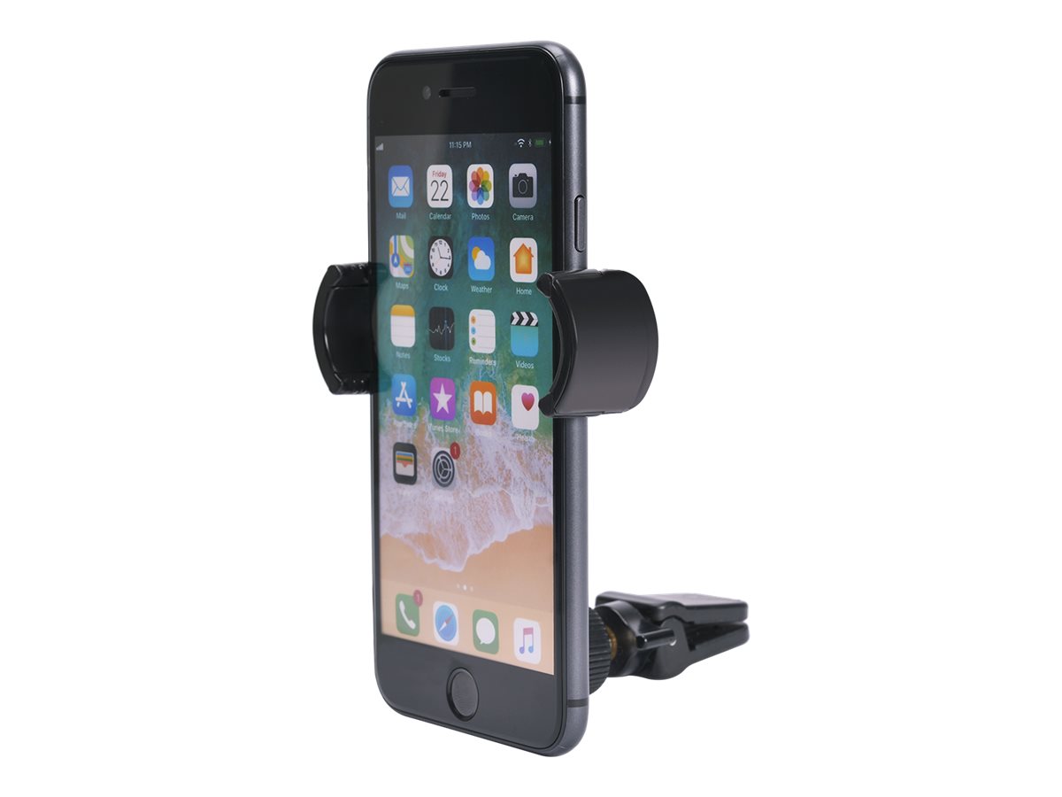 Bigben - support de voiture pour smartphone avec fixation sur grille aération - bras rotatif