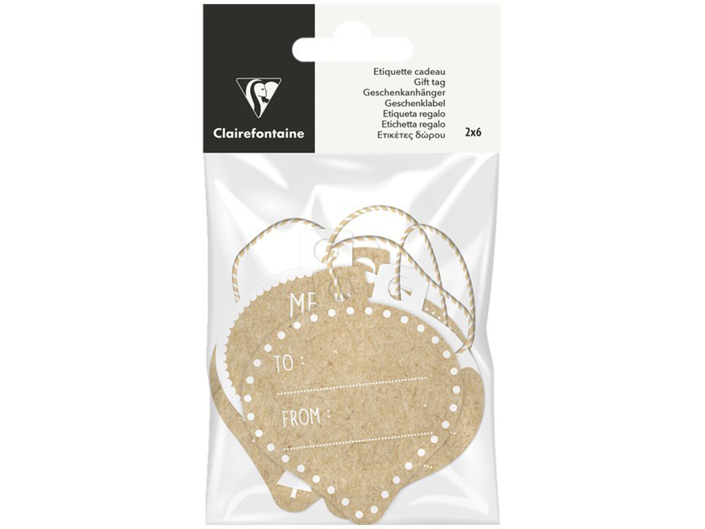 Lot De 12 étiquettes Cadeaux De Noël Avery - Motifs Floraux Festifs Avec Détails En Feuille D'or - 11