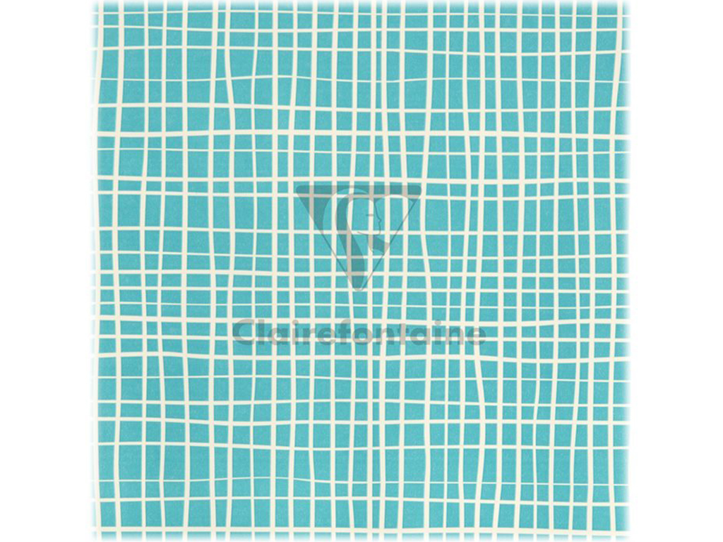Rouleau Papier Cadeau Clairefontaine 50 M - Motif Géométriques Or Et Bleu, 80g, Idéal Pour Emballage Pro - 9