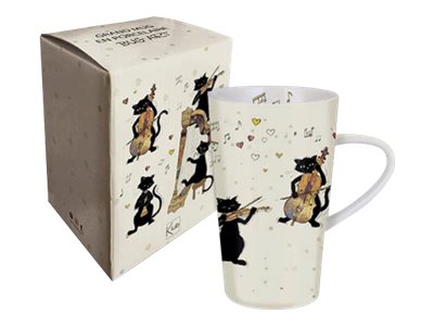 Grande Tasse à Thé 500ml Et 700ml KIUB - Mug Paris Tour Eiffel - Motif Paris Chat à Vélo - Matière Bol Petit Dejeuner Avec Anse