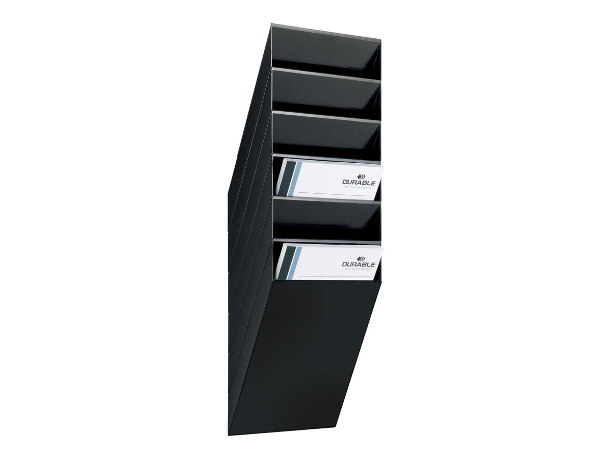 Distributeur Brochures Durable Flexiplus Présentoir Mural 6 A4 Paysage Rangements Pour Le Bureau Présen Porte Document A4