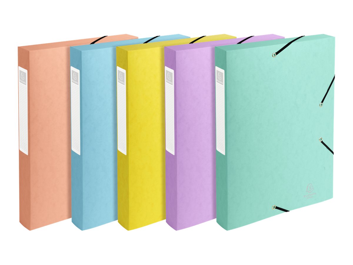 Exacompta Sous-Main Aquarel Corail - Format Wide 585x385x5 Mm - Carton Compatible Souris Optiques Et Laser - Couleur Pastel
