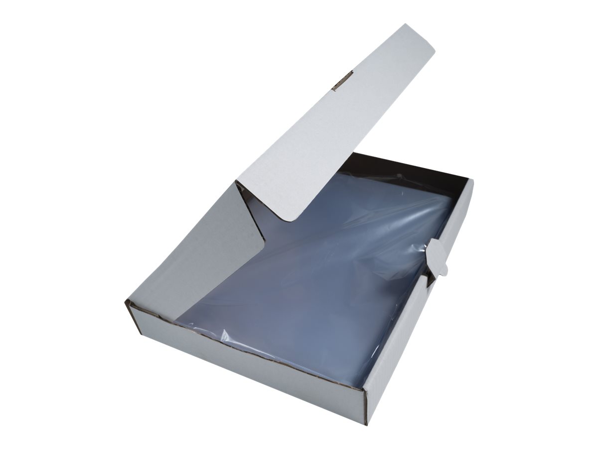 Sachet de 50 pochettes coin PVC lisse haute résistance 13/100e - A4 - Couleurs assorties