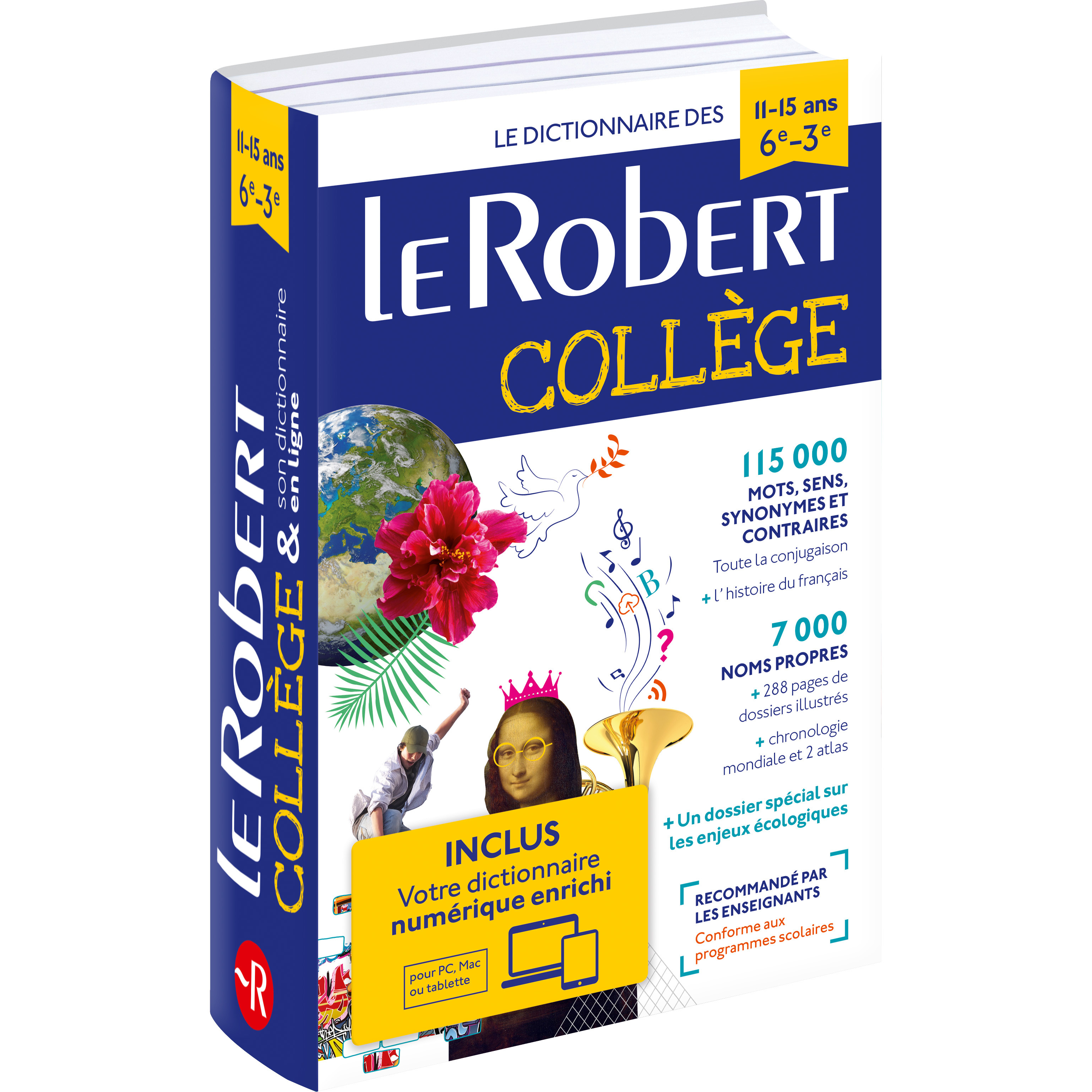 Le Robert Collège+ - Dictionnaire avec Carte numérique Pas Cher