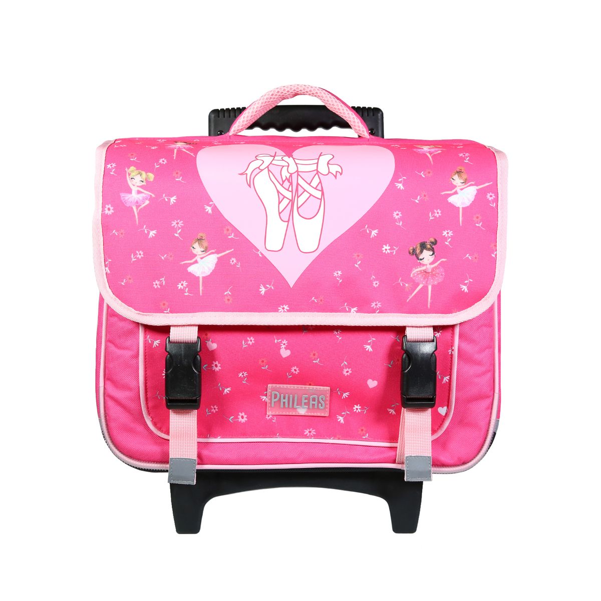 Cartable à roulettes Phileas Danseuses 38 cm compartiments