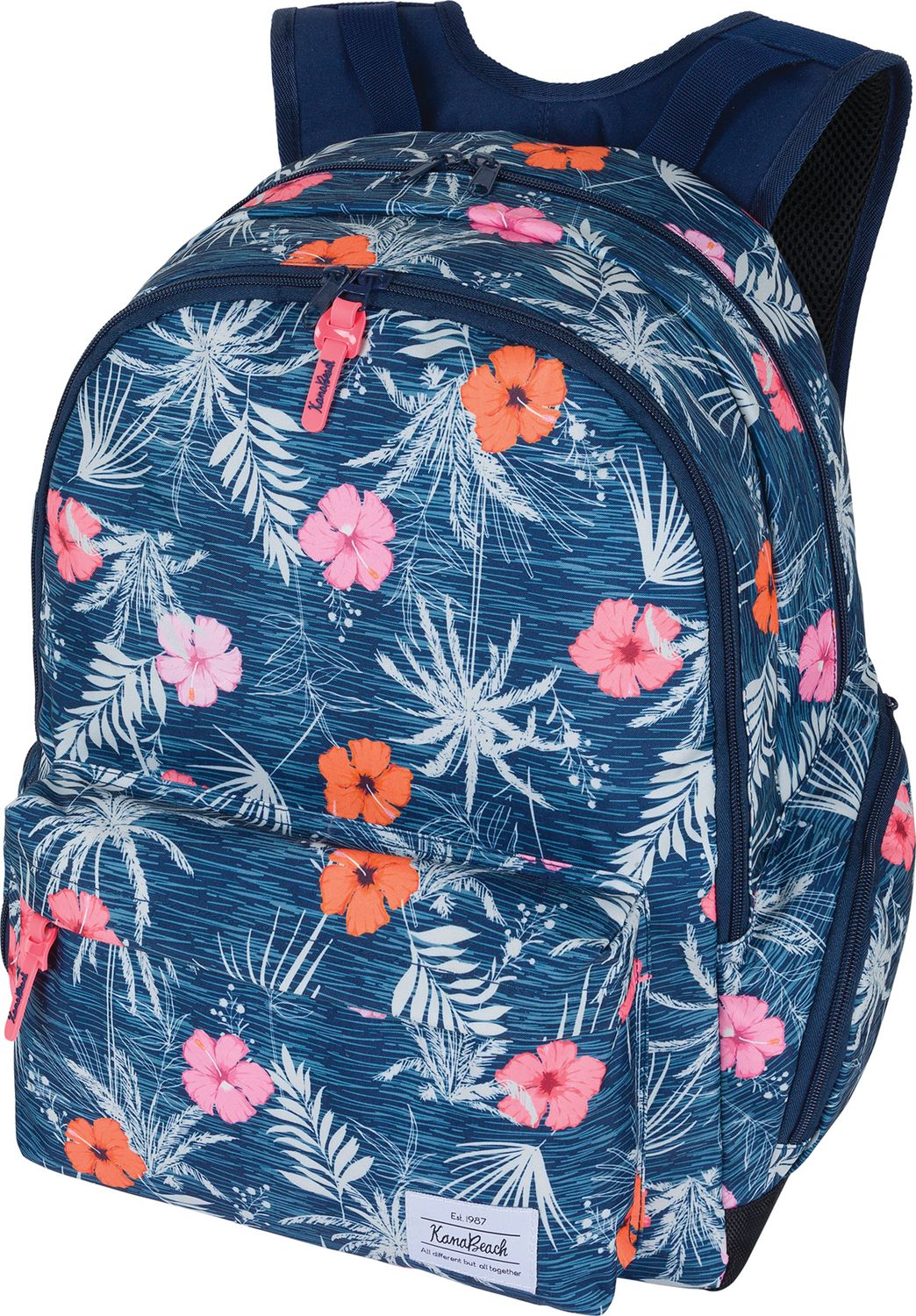 Sac à Dos Kaporal Bicolore Rouge Et Bleu - Neuf, Parfait Pour Le Quotidien Ou L'école