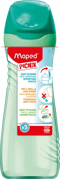 Gourde Enfant Maped Picnik 580ml - Acier Inoxydable Avec Pipette - Deepsea Paradise