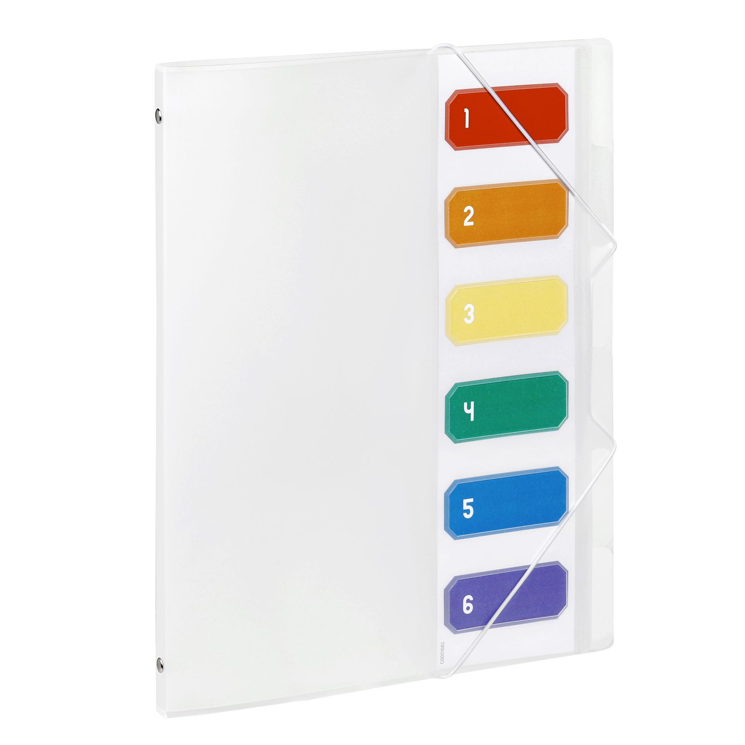 Trieur Documents A4 à 5 Compartiments Avec étiquettes - En Plastique Robuste Vert - Organiseur Bureau, école, Maison