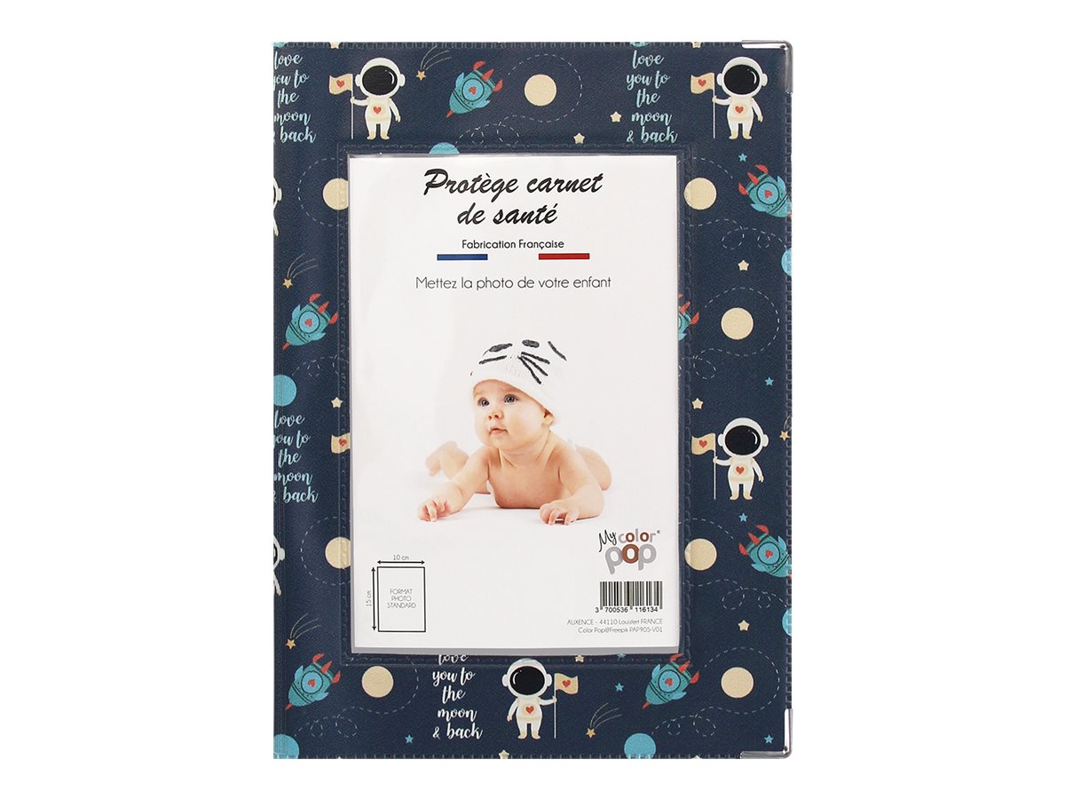 Protezione Per Libretto Sanitario Color Pop - Fatta In Francia - Custodia In PVC Con Motivo Little Star - Regalo Di Nascita Originale