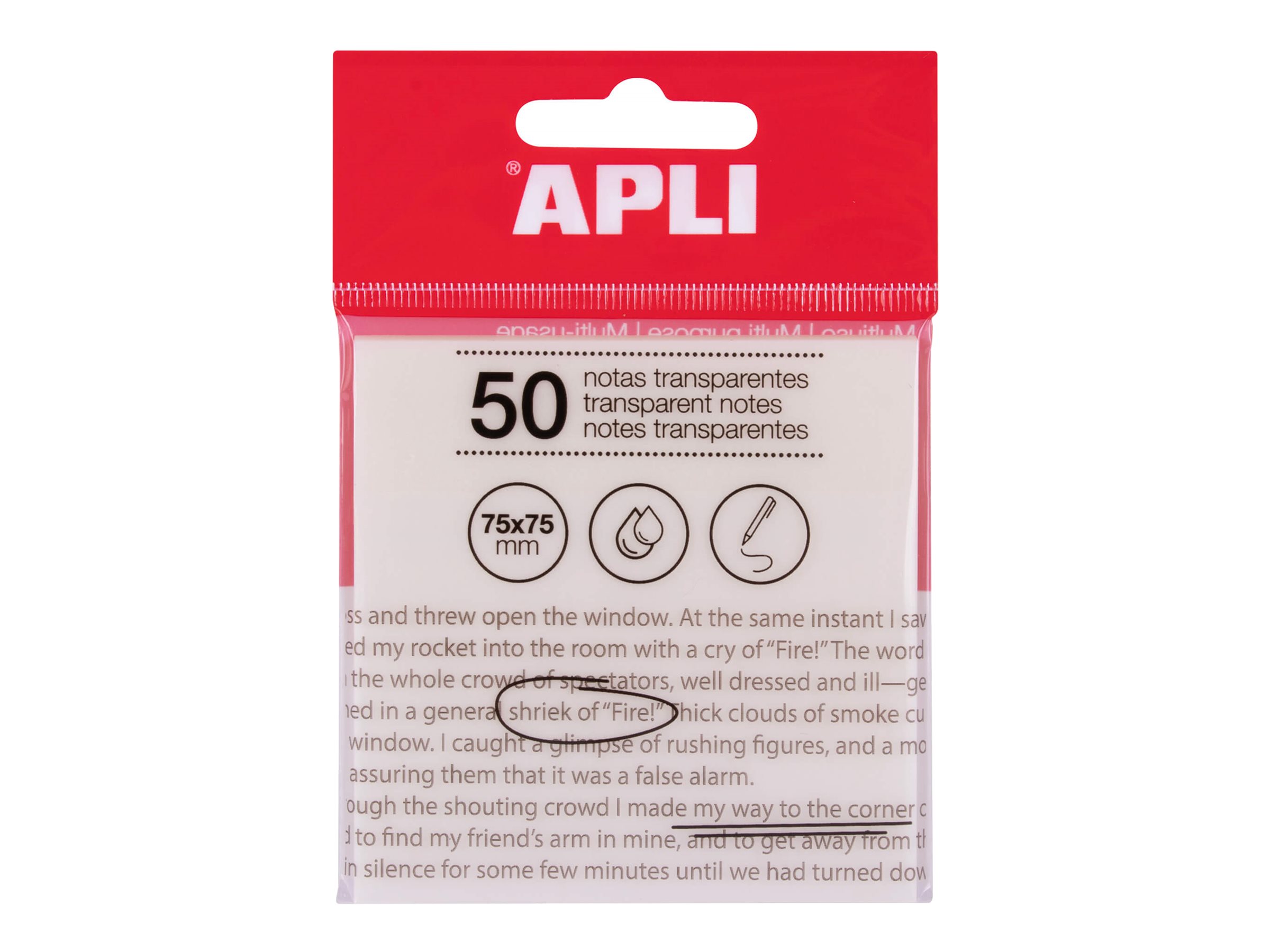 Lot De 700 Feuilles De Notes Adhésives Transparentes Imperméables - 76x76mm, Multicolores