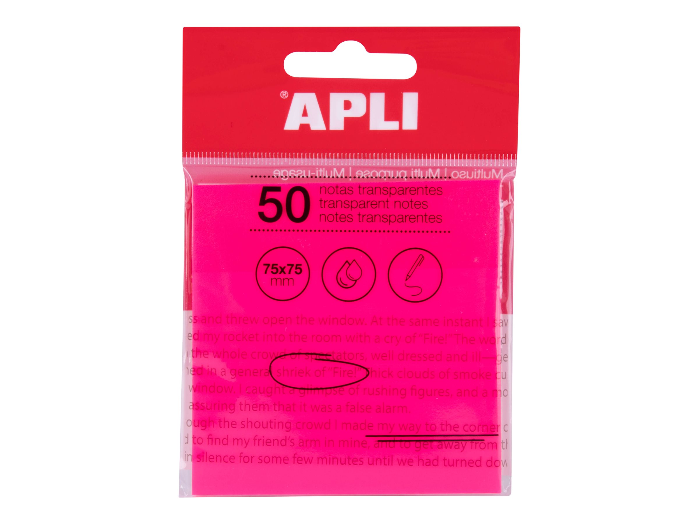 Lot De 700 Feuilles Notes Adhésives Transparentes Imperméables - 76x76 Cm - Multicolores
