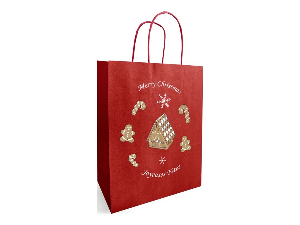 Lot De 250 Sacs Cadeaux En Papier Kraft Rose à Poignées - Pour Boutique Ou Événement