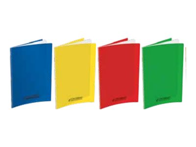 Clairefontaine 308756C Un Cahier De Texte à Spirale Mimesys - 17x22 Cm 144 Pages Grands Carreaux Papier Blanc 90 G Couverture Polypro Transparent Couleur Al Atoire