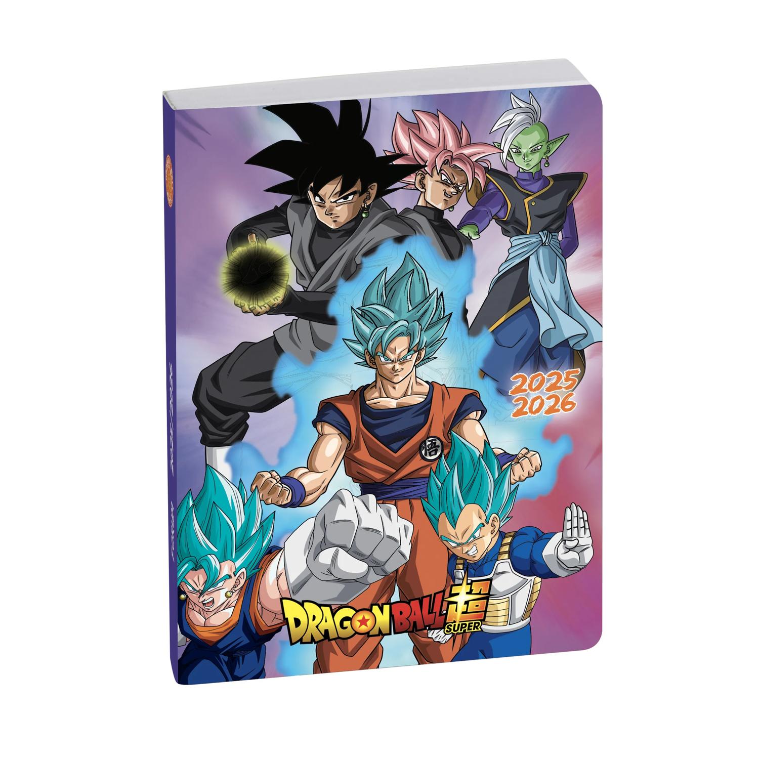 Agenda Journalier Forum Dragon Ball - Août 2025 à Juillet 2026 - 12x17 Cm - Visuel Bleu