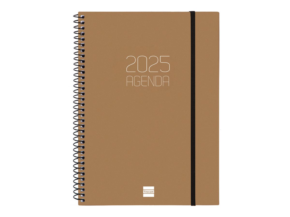 Finocam - Agenda Spirale 2026, 1 Jour Par Page, Couverture Polypropylène, En Basque - Organisation Annuelle Avec élastique