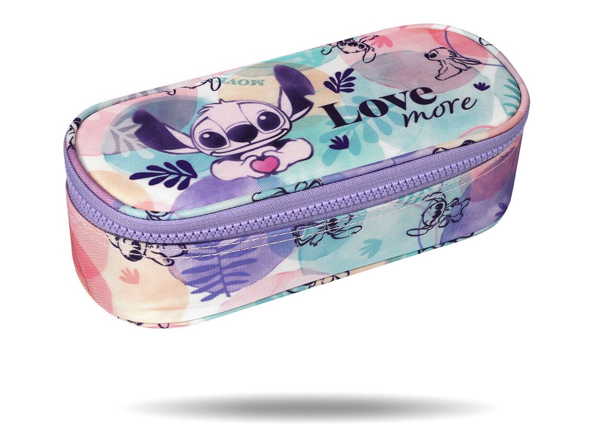 Trousse Scolaire Stitch (Lilo & Stitch) - Double Compartiment - 22,5x9,5x7,3 Cm - Polyester - 3