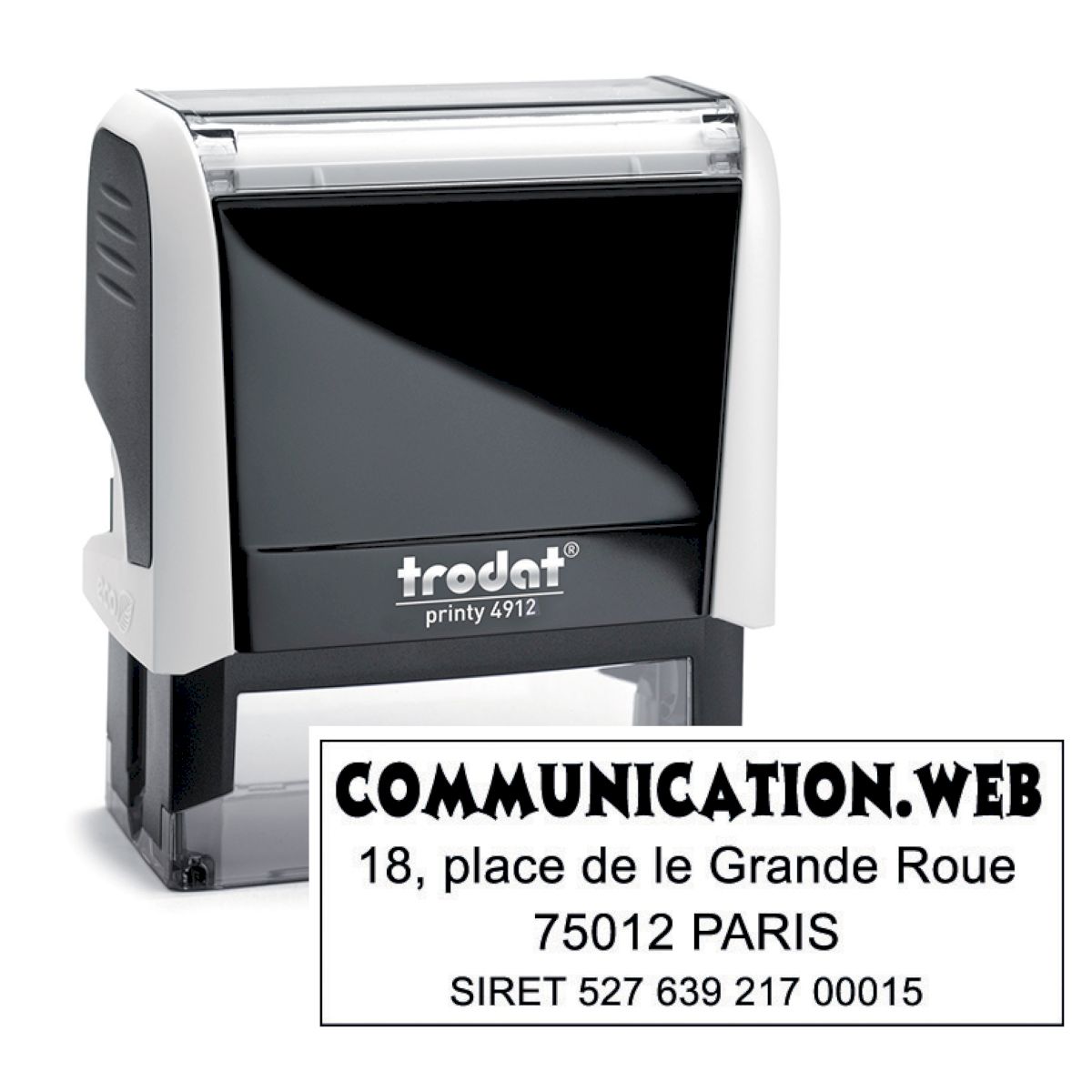 Tampon Personnel Trodat Printy 4911 - Auto-encreur, Personnalisable Avec Texte/Logo - Vert, 38 X 14 Mm - 6