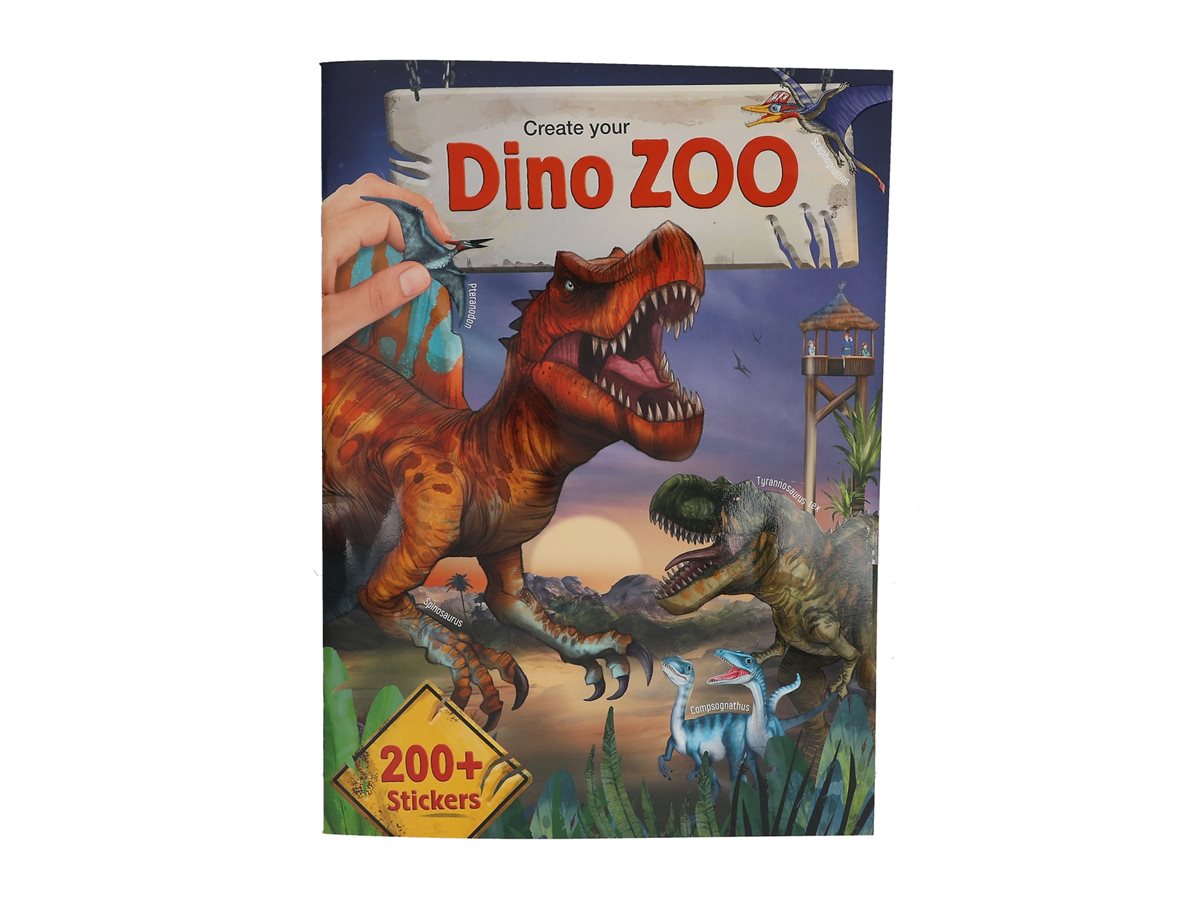 DEPESCHE 12752 ALBUM CREATE YOUR DINO ZOO, CAHIER MOTIFS DE DINOSAURES - Jeux - Jouets