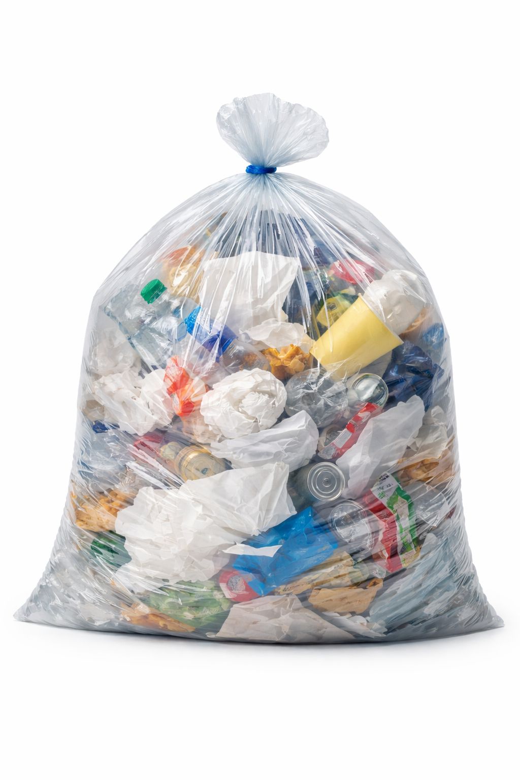 Lot De 100 Sacs Poubelle Transparent 240L Inapa Triline Eco - Résistants Et Écologiques