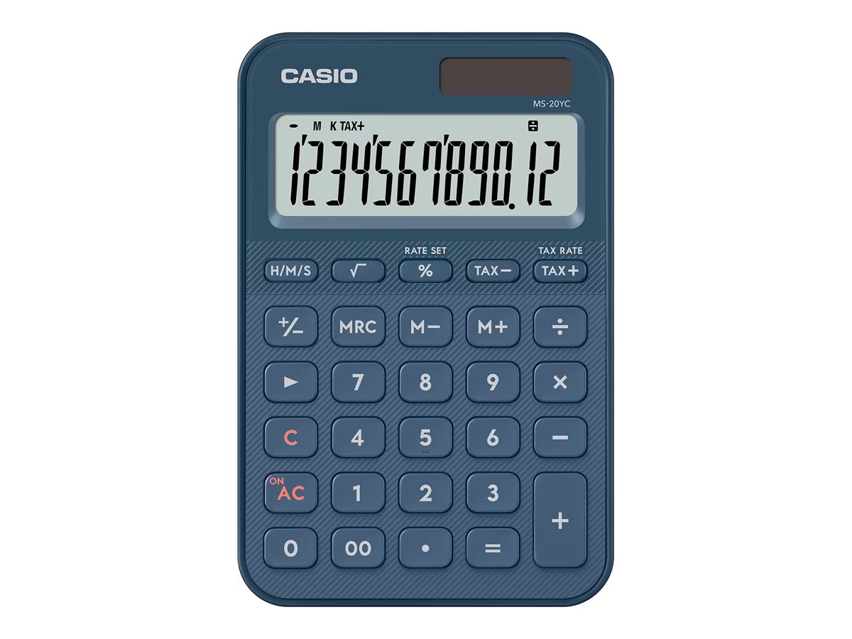Casio MX-12B-BK Calculatrice De Bureau 12 Chiffres – Solaire + Pile, Écran Extra Large