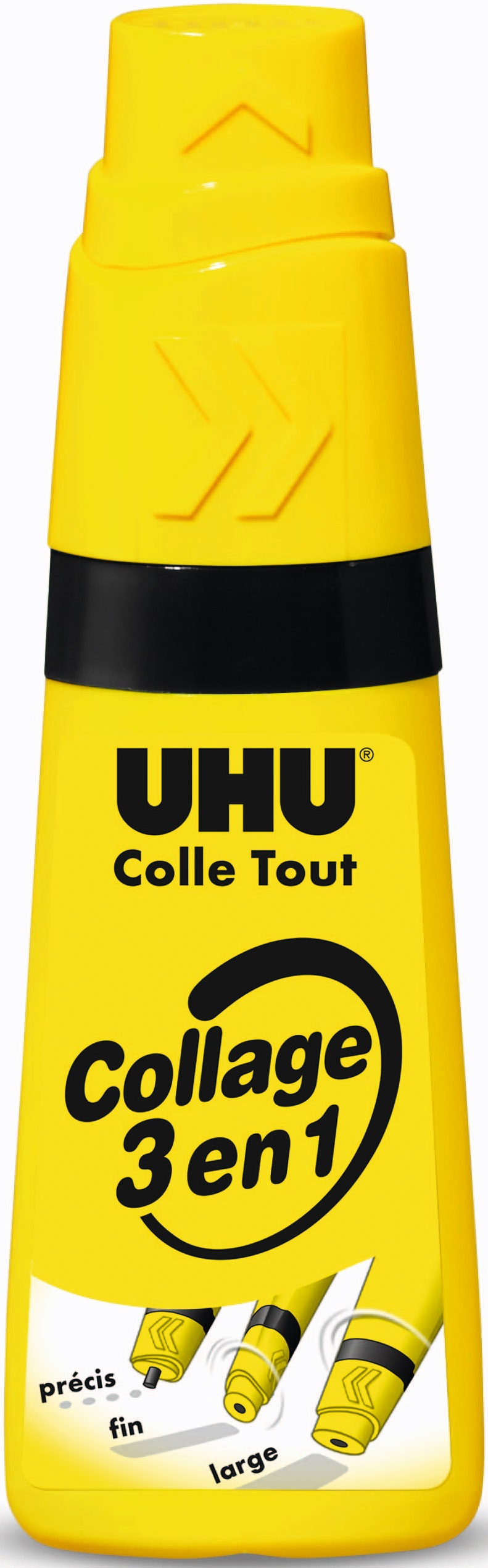 UHU Twist and glue - Flacon de colle liquide - Gel transparent - 35 ml Pas  Cher