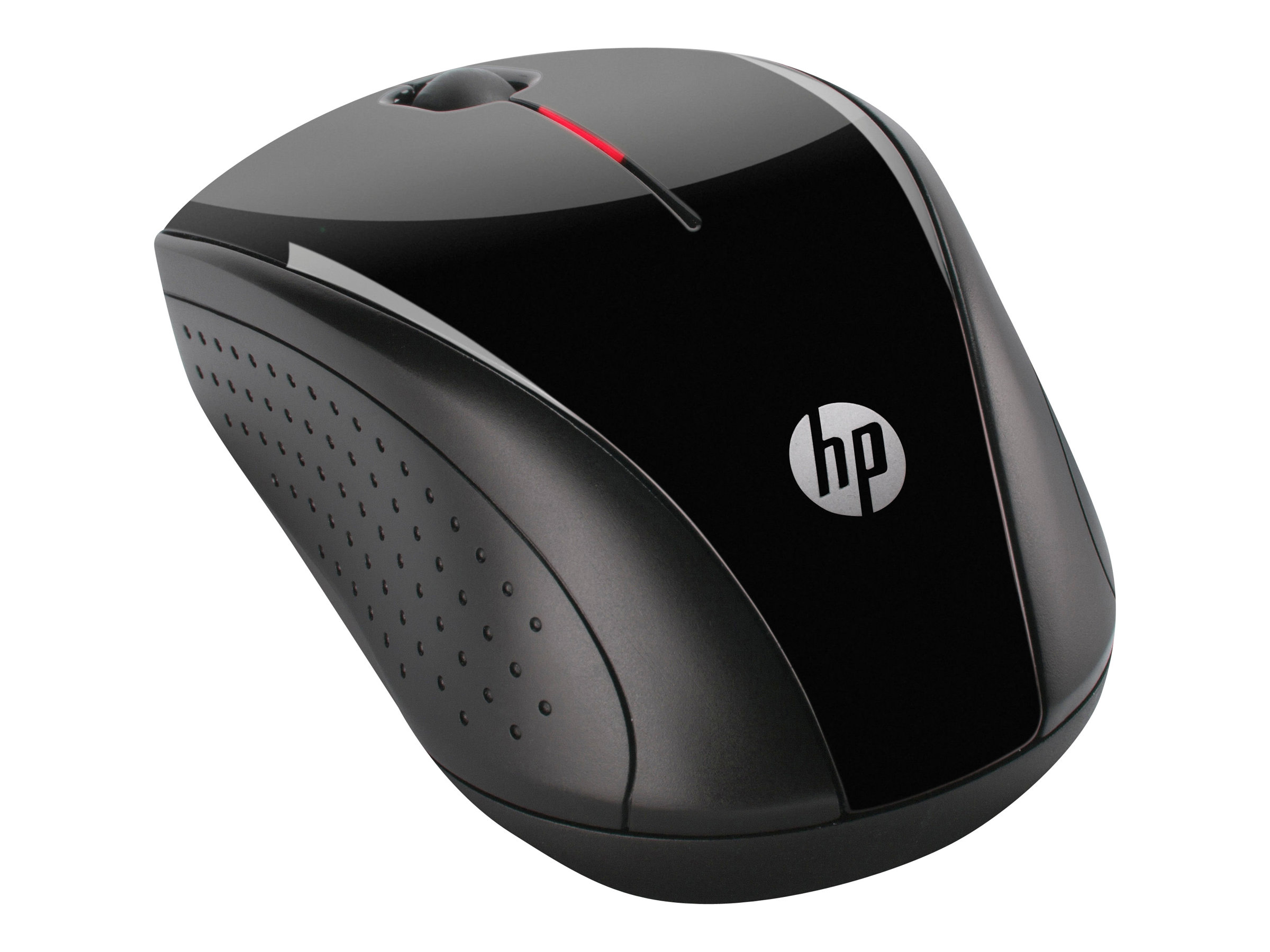 HP X3000 - souris - 2.4 GHz - gris métallisé, noir brillant