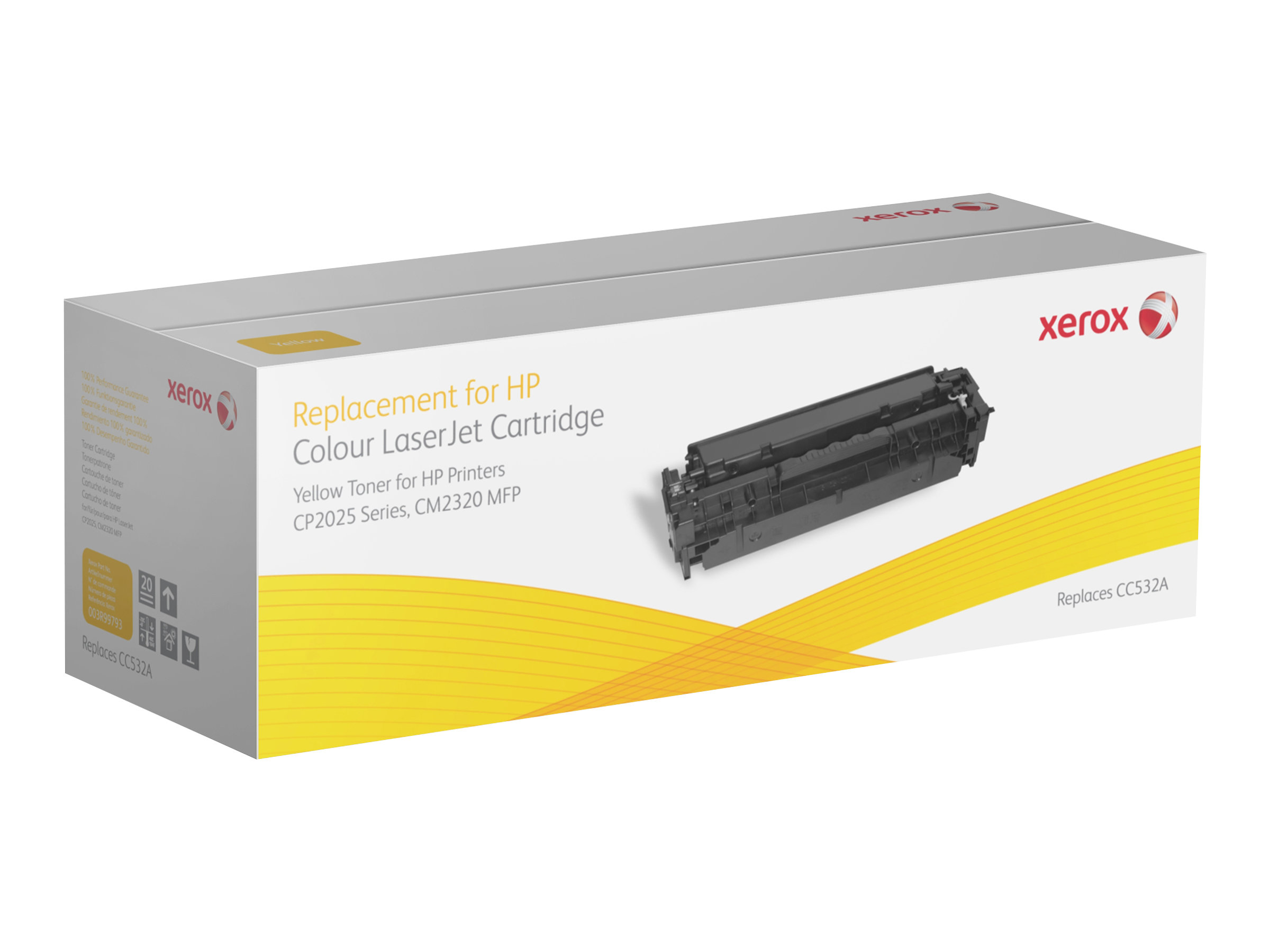 Xerox HP Colour LaserJet CM2320 MFP series - jaune - cartouche de toner (alternative pour : HP CC532A)