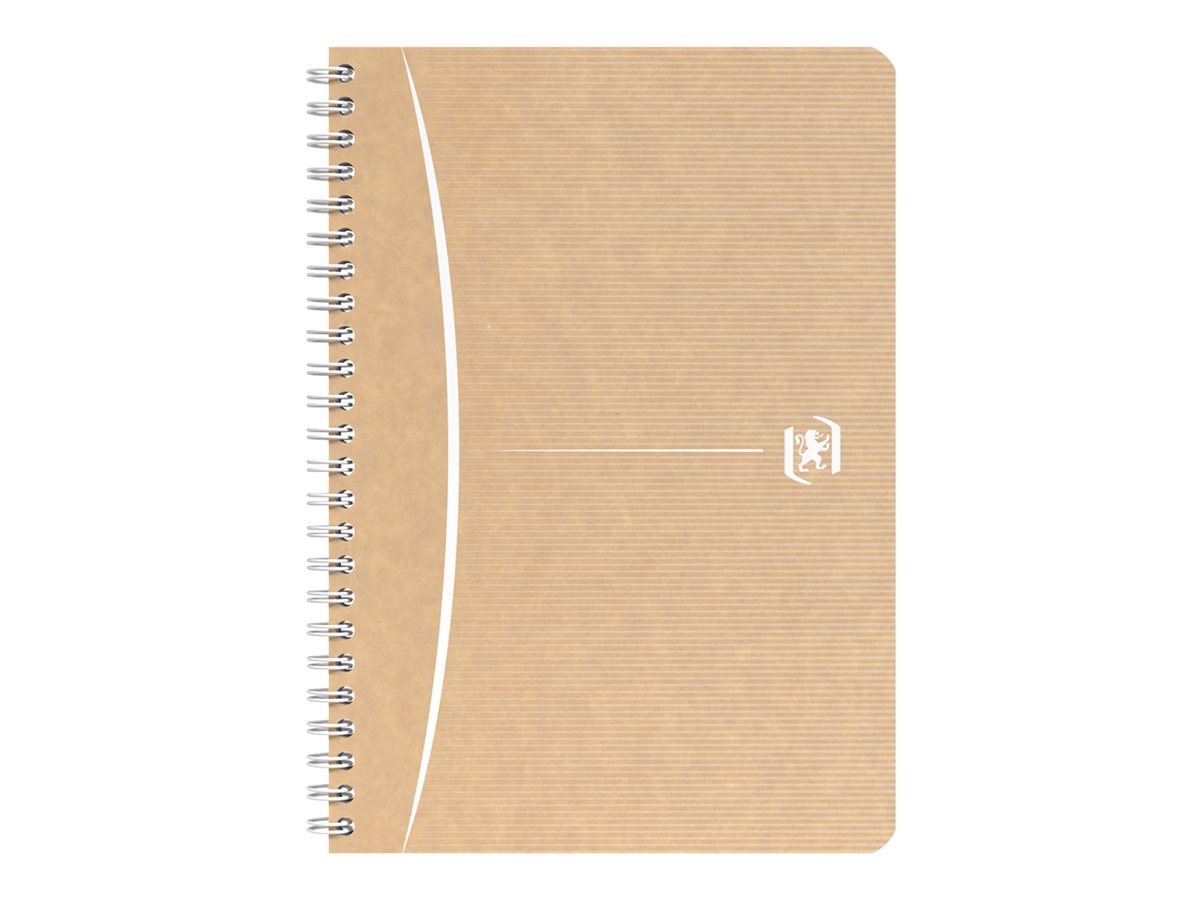 Cahier Plastique Spirale Page De Garde Transparente Oxford Touareg - Cahier A4 - 180 pages - petits carreaux/blanc Pas Cher | Bureau Vallée