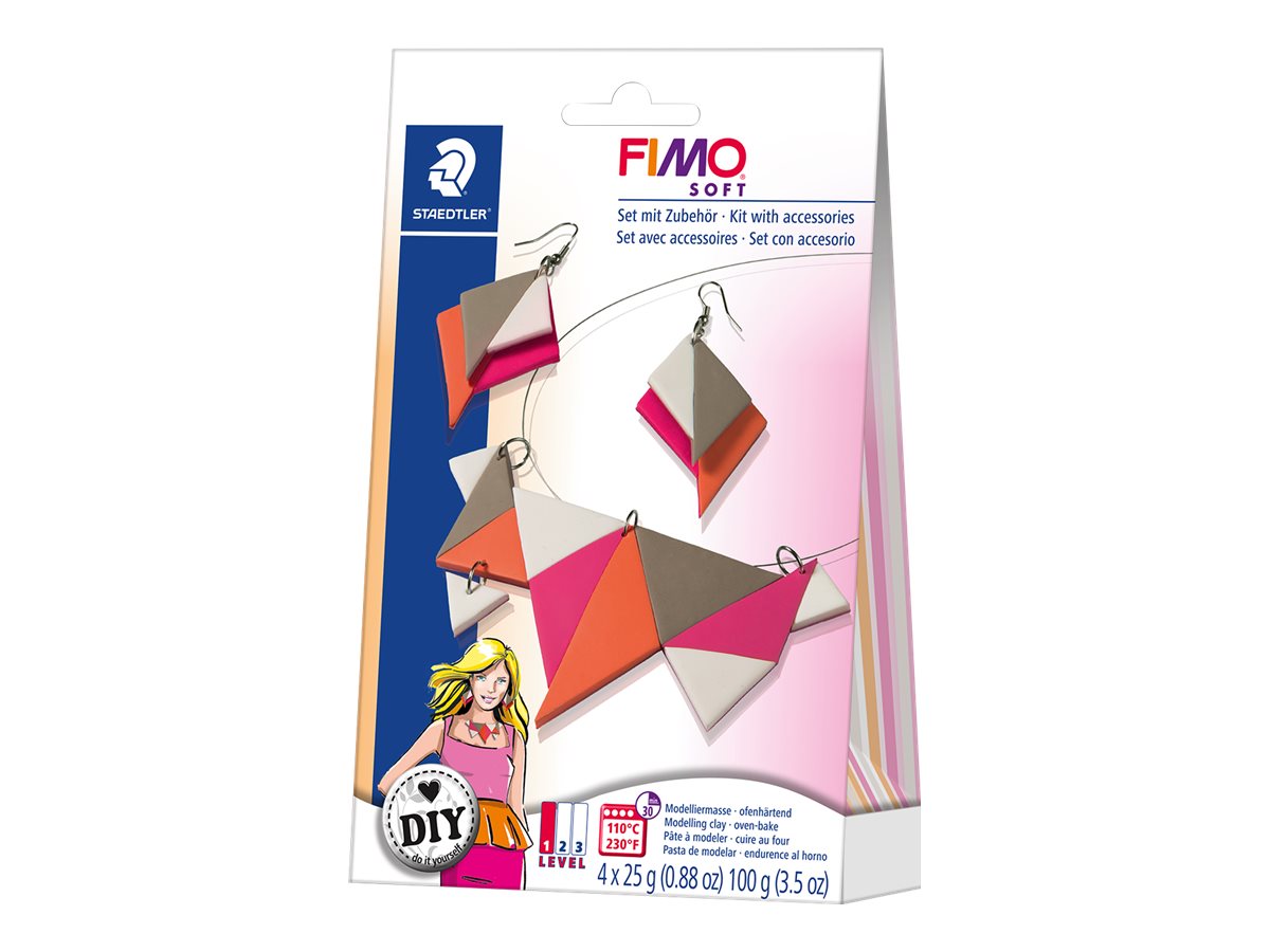 FIMO soft DIY jewellery pack Triangles - pâte à modeler
